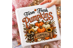 Autumn Sublimation, Fall Sublimation, Pumpkin Autumn PNG Product Image 3