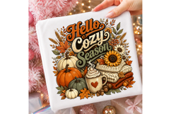 Autumn Sublimation, Fall Sublimation, Pumpkin Autumn PNG Product Image 3