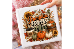 Autumn Sublimation, Fall Sublimation, Pumpkin Autumn PNG Product Image 3