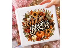 Autumn Sublimation, Fall Sublimation, Pumpkin Autumn PNG Product Image 3
