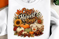Autumn Sublimation, Fall Sublimation, Pumpkin Autumn PNG Product Image 1