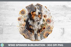 GorgeousAutumn Sunflower Dog Wind Spinner design.