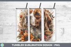 GorgeousAutumn Sunflower Dog Tumbler design.