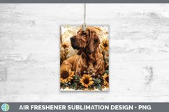 GorgeousAutumn Sunflower Dog Air Freshener design.