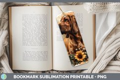 GorgeousAutumn Sunflower Dog Bookmark design.