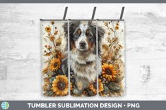 GorgeousAutumn Sunflower Dog Tumbler design.