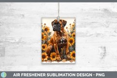 GorgeousAutumn Sunflower Dog Air Freshener design.