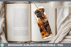 GorgeousAutumn Sunflower Dog Bookmark design.