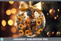 GorgeousAutumn Sunflower Dog Ornament design.
