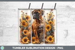 GorgeousAutumn Sunflower Dog Tumbler design.