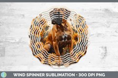 GorgeousAutumn Sunflower Dog Wind Spinner design.