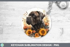 GorgeousAutumn Sunflower Dog Keychain design.