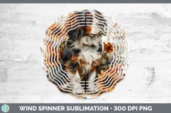 GorgeousAutumn Sunflower Dog Wind Spinner design.