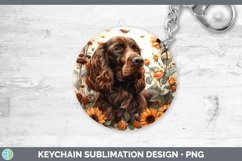GorgeousAutumn Sunflower Dog Keychain design.