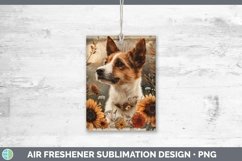 GorgeousAutumn Sunflower Dog Air Freshener design.