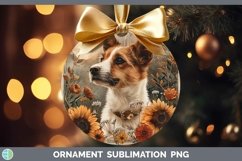 GorgeousAutumn Sunflower Dog Ornament design.