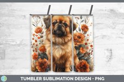 GorgeousAutumn Sunflower Dog Tumbler design.
