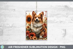 GorgeousAutumn Sunflower Dog Air Freshener design.