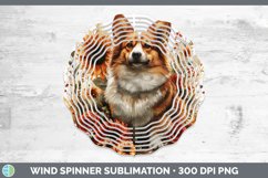 GorgeousAutumn Sunflower Dog Wind Spinner design.
