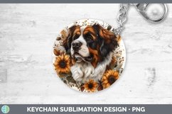 GorgeousAutumn Sunflower Dog Keychain design.
