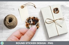 GorgeousAutumn Sunflower Dog Stickers design.