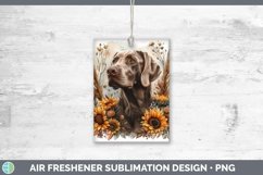 GorgeousAutumn Sunflower Dog Air Freshener design.