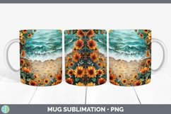 GorgeousAutumn Sunflowers Mug Wrap design.