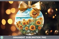 GorgeousAutumn Sunflowers Ornament design.