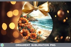 GorgeousAutumn Sunflowers Ornament design.