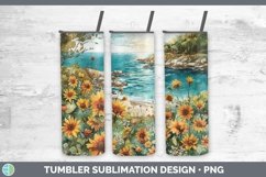 GorgeousAutumn Sunflowers Tumbler design.
