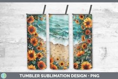 GorgeousAutumn Sunflowers Tumbler design.