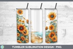 GorgeousAutumn Sunflowers Tumbler design.