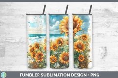 GorgeousAutumn Sunflowers Tumbler design.