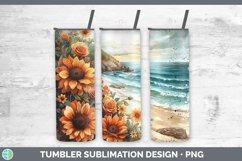 GorgeousAutumn Sunflowers Tumbler design.