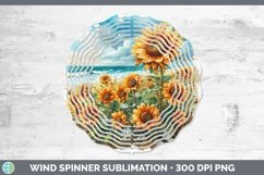 GorgeousAutumn Sunflowers Wind Spinner design.