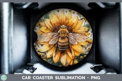 GorgeousAutumn Sunflowers Car Coaster design.