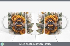 GorgeousAutumn Sunflowers Mug Wrap design.