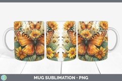 GorgeousAutumn Sunflowers Mug Wrap design.