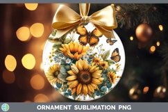 GorgeousAutumn Sunflowers Ornament design.
