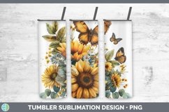 GorgeousAutumn Sunflowers Tumbler design.