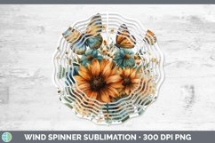 GorgeousAutumn Sunflowers Wind Spinner design.