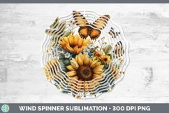 GorgeousAutumn Sunflowers Wind Spinner design.