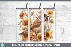 GorgeousAutumn Sunflowers Tumbler design.