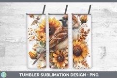 GorgeousAutumn Sunflowers Tumbler design.