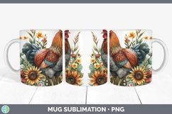 GorgeousAutumn Sunflowers Mug Wrap design.