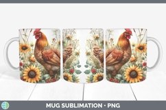 GorgeousAutumn Sunflowers Mug Wrap design.