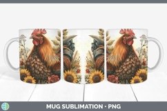 GorgeousAutumn Sunflowers Mug Wrap design.