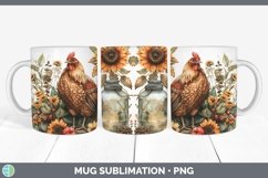 GorgeousAutumn Sunflowers Mug Wrap design.