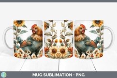 GorgeousAutumn Sunflowers Mug Wrap design.