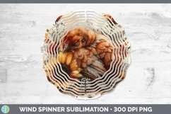 GorgeousAutumn Sunflowers Wind Spinner design.